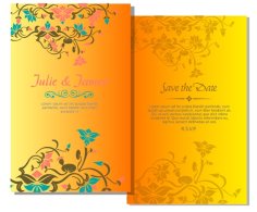 Wedding Invitation Card Design Free Vector