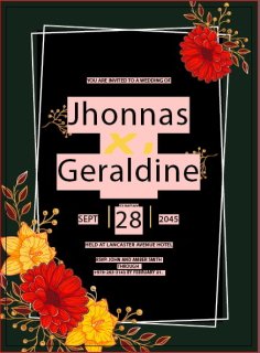 Wedding Invitation Card Template File Free Vector