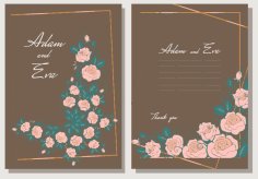 Wedding Invitations Luxury Background Free Vector