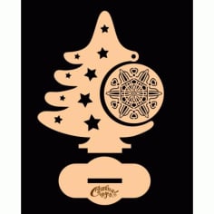 Woden Cut Mini Christmas Tree CDR File