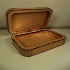 Wooden Box Laser Cut Plan CDR File