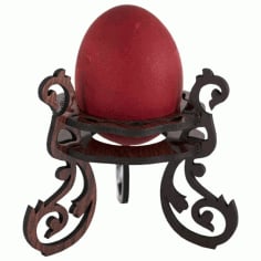 Wooden Decorative Easter Egg Stand Laser Cut CDR File