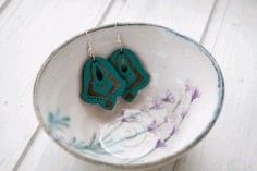 Wooden Earrings CDR File