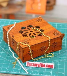 Wooden Jewelry Box Gift Box Wedding Box Laser Cut 3mm DXF and CDR File