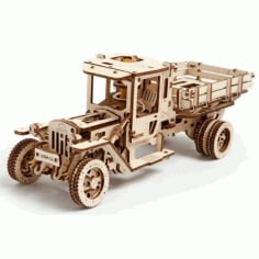 Wooden Loader Truck Puzzle Plan CDR File