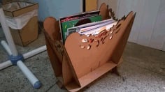 Wooden Magazine Holder Laser Cut CDR File