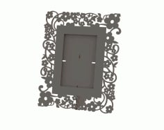 Wooden Modern Stylish Photo Frame CDR File