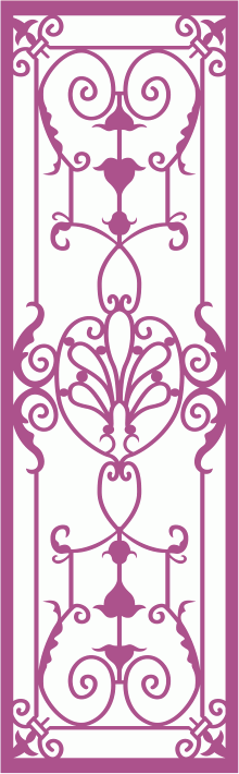 Wrought Iron Grille Pattern Free CDR Vectors File