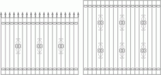 Wrought iron Railing Laser Cut CDR File