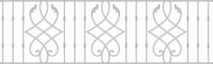 Wrought iron railings model vector Laser Cut CDR File